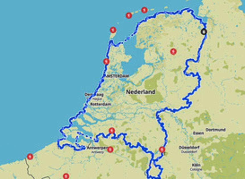 Nederlandse wandelroute van 1850 kilometer gaat dwars over de grens