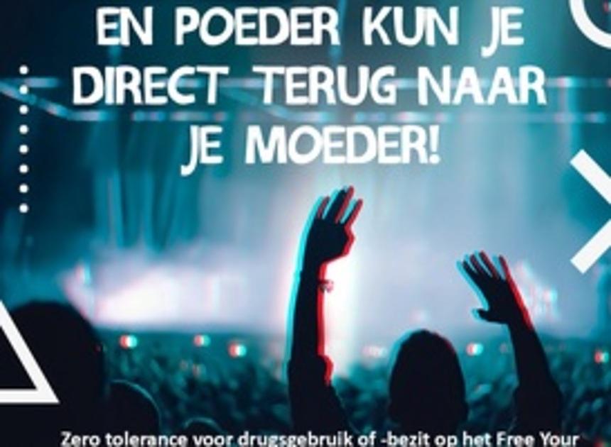 Free Your Mind festival Koningsdag is tegen drugs 