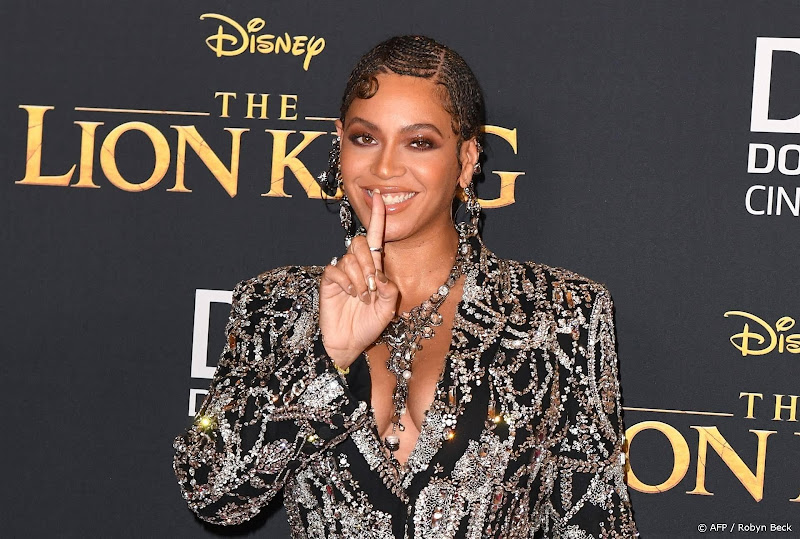 Beyonce tijdens premiere lion king