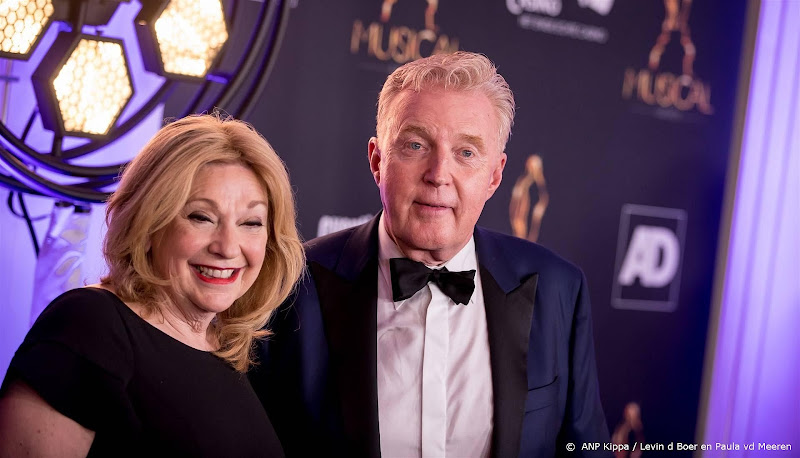 Andre van Duin en Janny  van der Heijden bij premiere