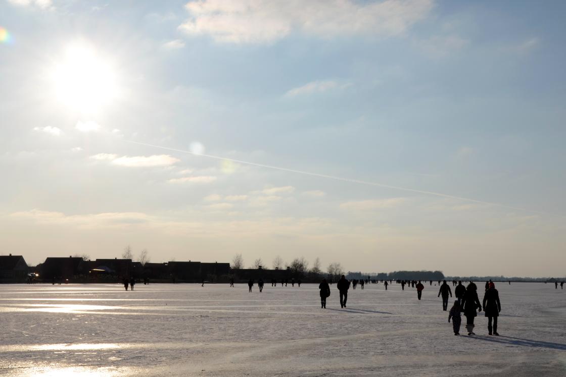 Hoop op marathon onder ijsverenigingen, maar blijven realistisch / Foto: "NK marathon op natuurijs 2012" door Rene Mensen