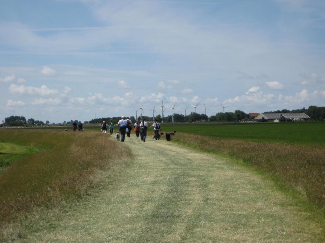 Wandelkaarten Friese Slachtemarathon als warme broodjes over de toonbank / Foto"Slachtemarathon 2008" door M.J. Klaver