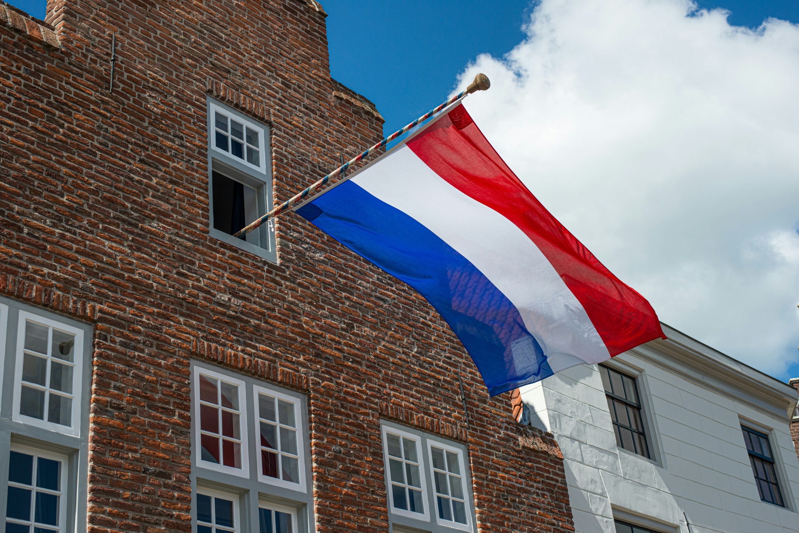 bevrijdingsdag vlag nederland op stop