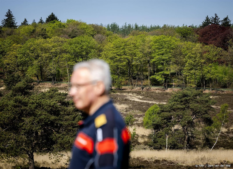 brandweer in natuurgebied