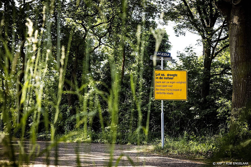 let op bord - droogte in de natuur