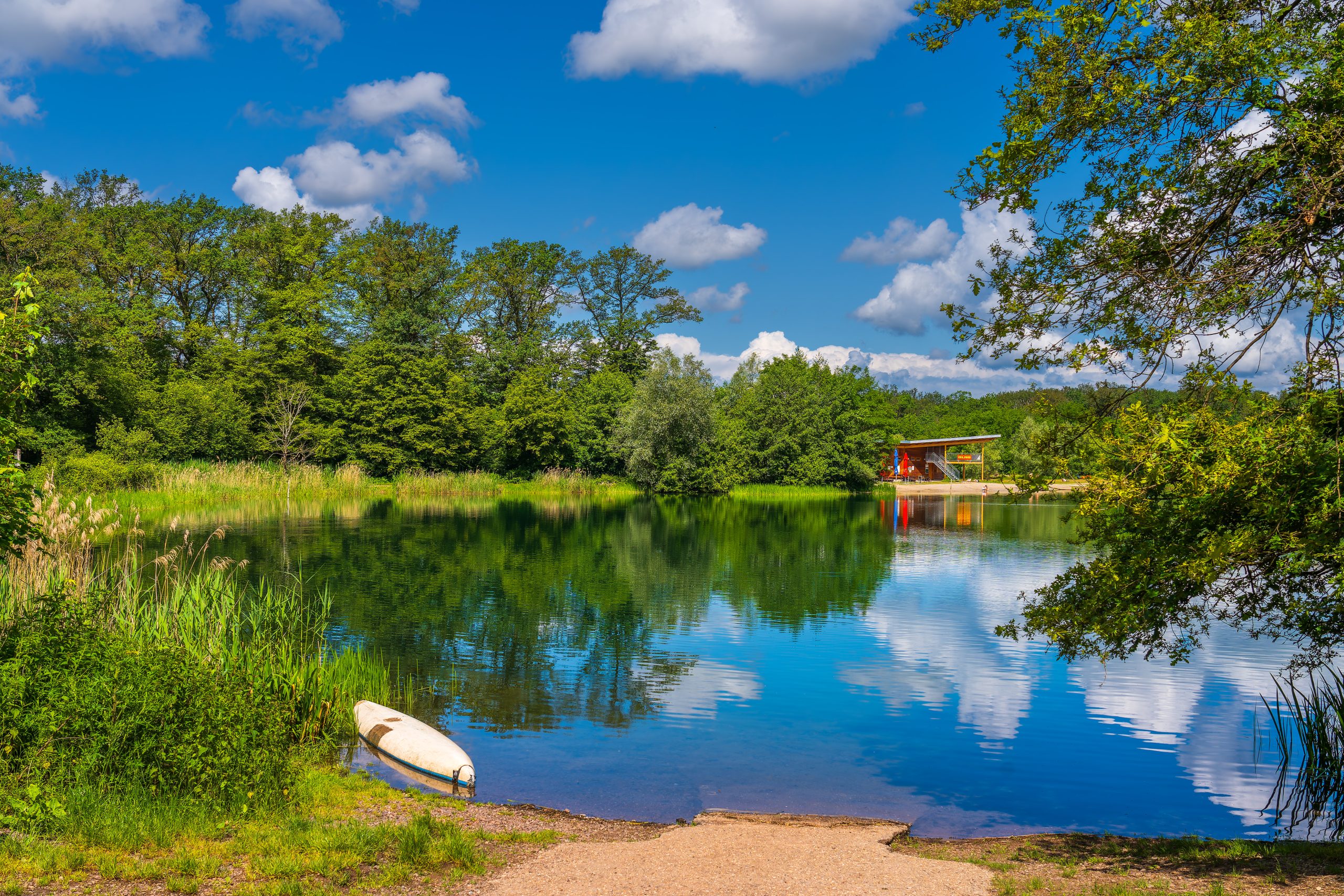 recreatieplas ter illustratie