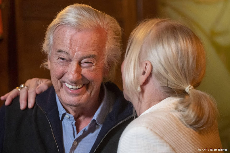 monique van de ven met regisseur Paul Verhoeven