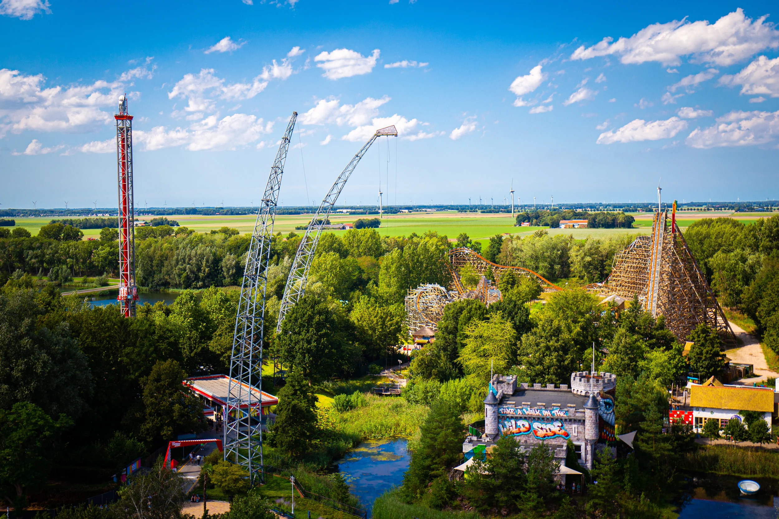 Walibi Holland overzicht park